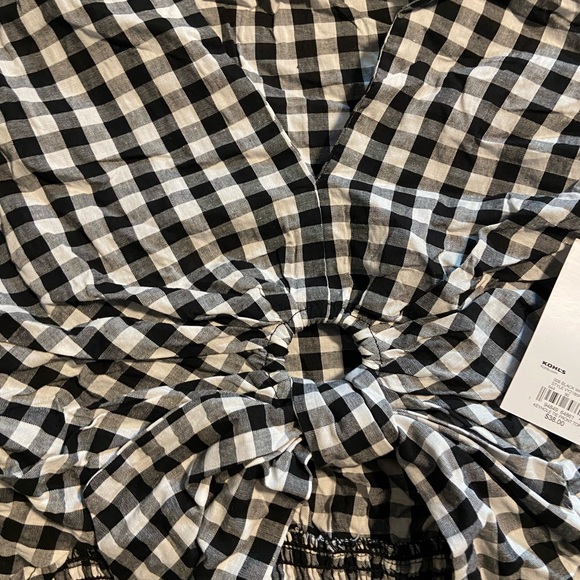 Long sleeve gingham top - Picture 2 of 4